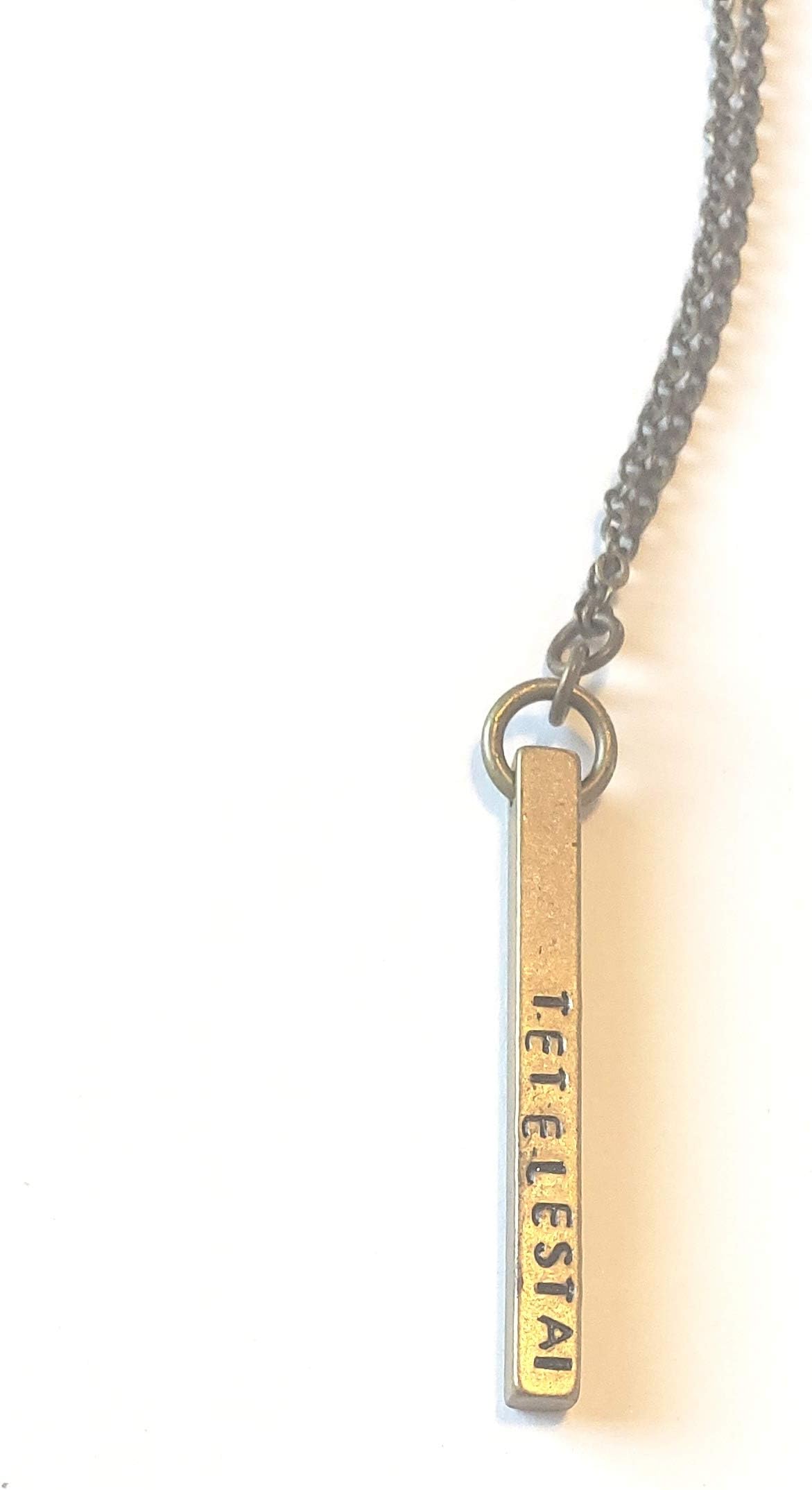 Tetelestai Gold Bar Necklace