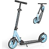 Kick Scooter for Kids 5-12, Teens, Adults, CPSC Certified Foldable Lightweight Sport Scooter with 8 Inch Wheels, Max Load 240 LBS, Gift for Childs