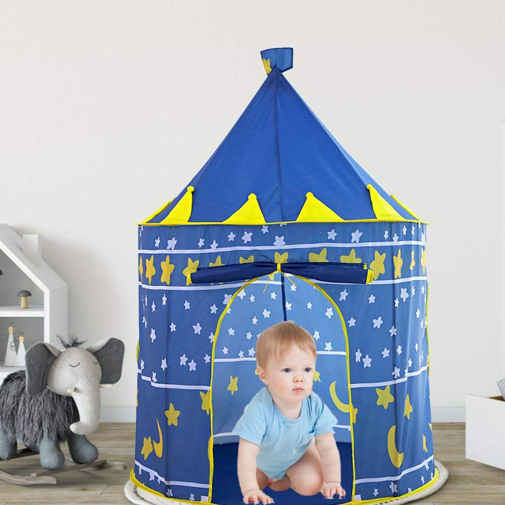 Tenda Da Gioco Per Bambini 130x100x130 Cm - Castello Da Principessa Rosa Con Finestre, Per Interni Ed Esterni - Foto 8