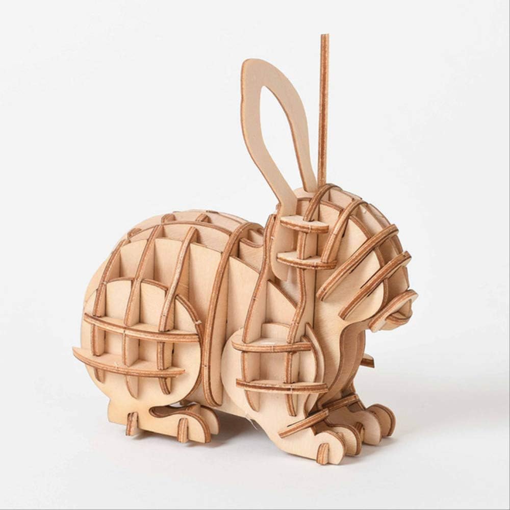 WINTER Wooden puzzle Diy Animal Cat Dog Panda 3d Wooden Puzzle Puzzle Assembly Model Wooden Craft Kit D