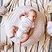 Swaddle Blanket Muslin Organic Bamboo for Baby, Set of 3 Swaddles for Boy and Girl, Soft Swaddling Receiving Sleep Blankets, Unisex Infant Toddler Gender Neutral Gift with Green (Multi)