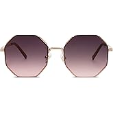 SOJOS Sunglasses for Women Men Classic Retro Polygon Shades UV400