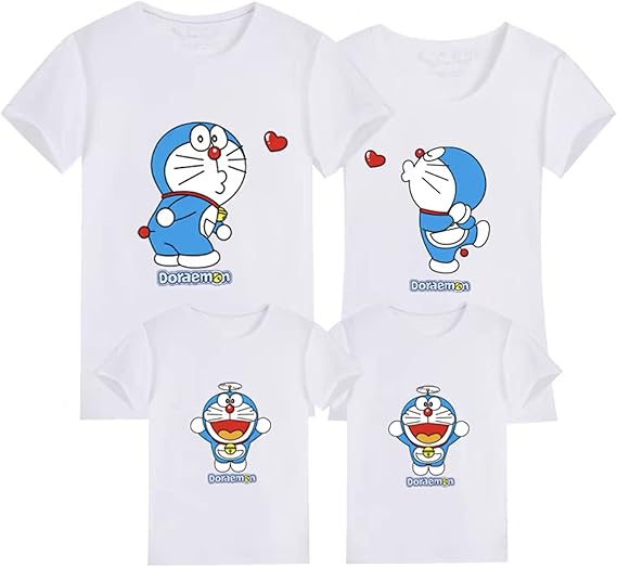 Amazon Co Jp Shesstill ドラえもん グッズ ドラえもん Tシャツ 親子の衣装 女性の男性の子供tシャツ夏 服 ファッション小物