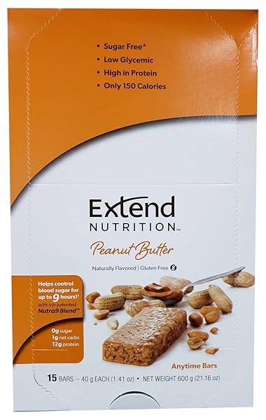 EXTEND NUTRITION ANYTIME BARS – 15 BARS / PEANUT BUTTER