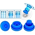 OKLGO 5 Gallon Water Jug Cap Reusable - Non-Spill 55mm Bottle Water Dispenser Caps,Silicone Replacement Cap Lids Anti Splash