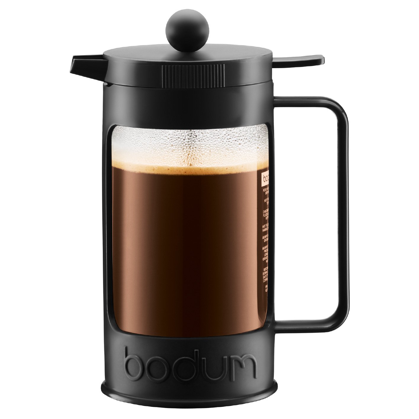 Bodum Bean 8 Cup/ 1.0 Litre Coffee Maker, Black, 11376-01