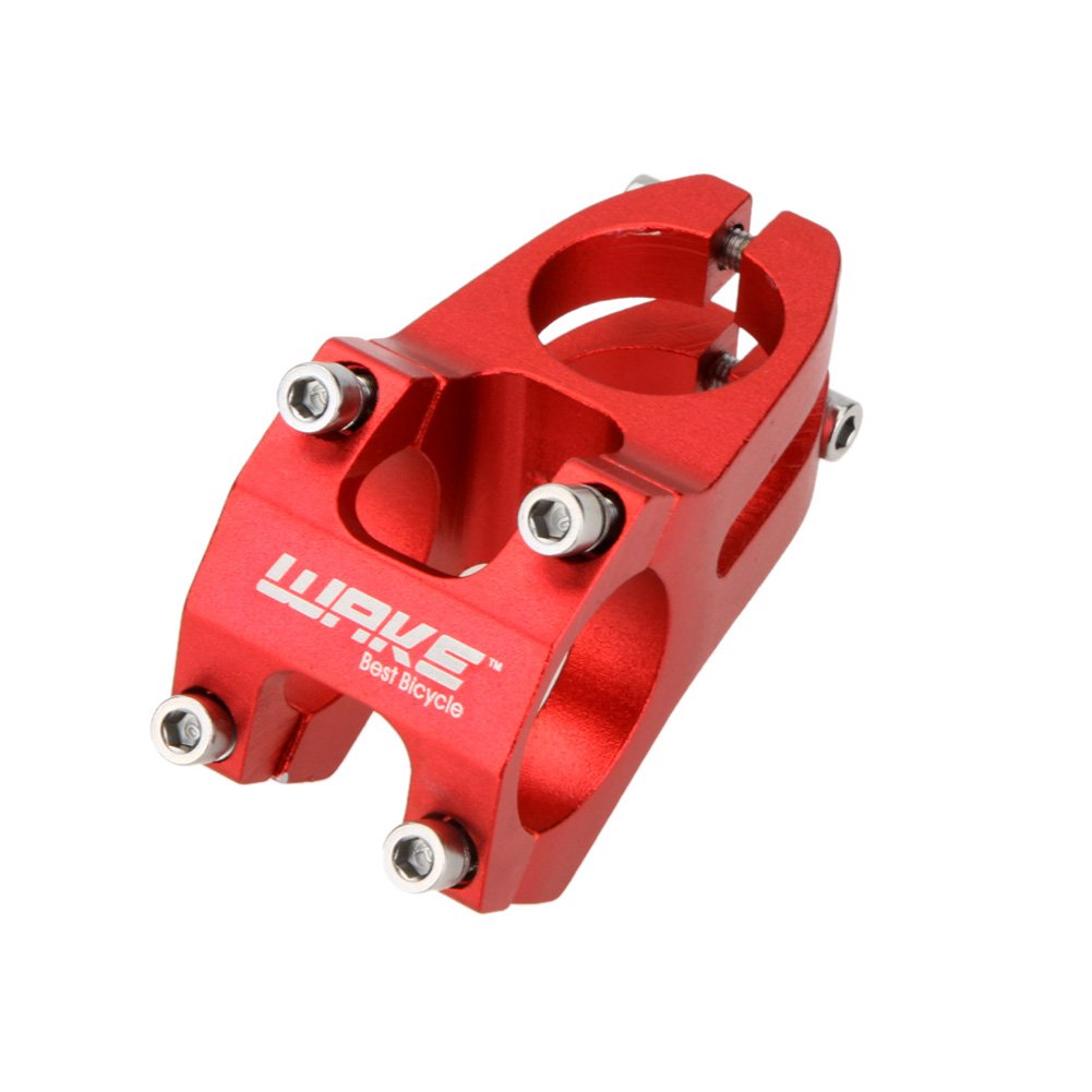 Wake Stem 31.8 MTB Stem 45mm Bike Stem for 31.8mm handlebar, Most Mountain Bike BMX MTB Road Bike Red