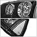 Auto Dynasty 4Pcs Black Housing Headlight Clear Corner/Turn Signal Headlight Assembly Lamps Compatible with Dodge Charger LX 06-10