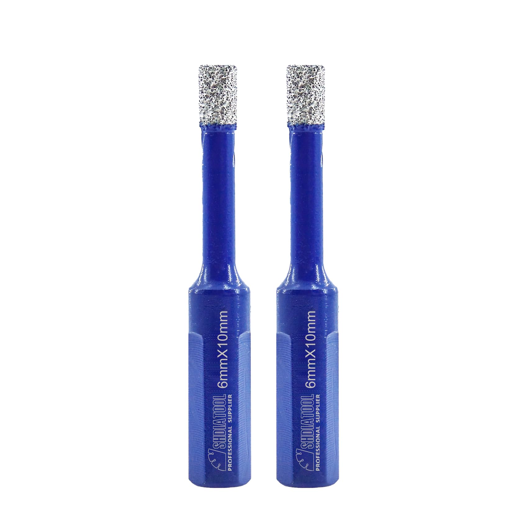 SHDIATOOL Diamond Drill Core Bits 2PC 30mm Triangle Shank Hole Saw for Porcelain Tile Marble Ceramic Granite