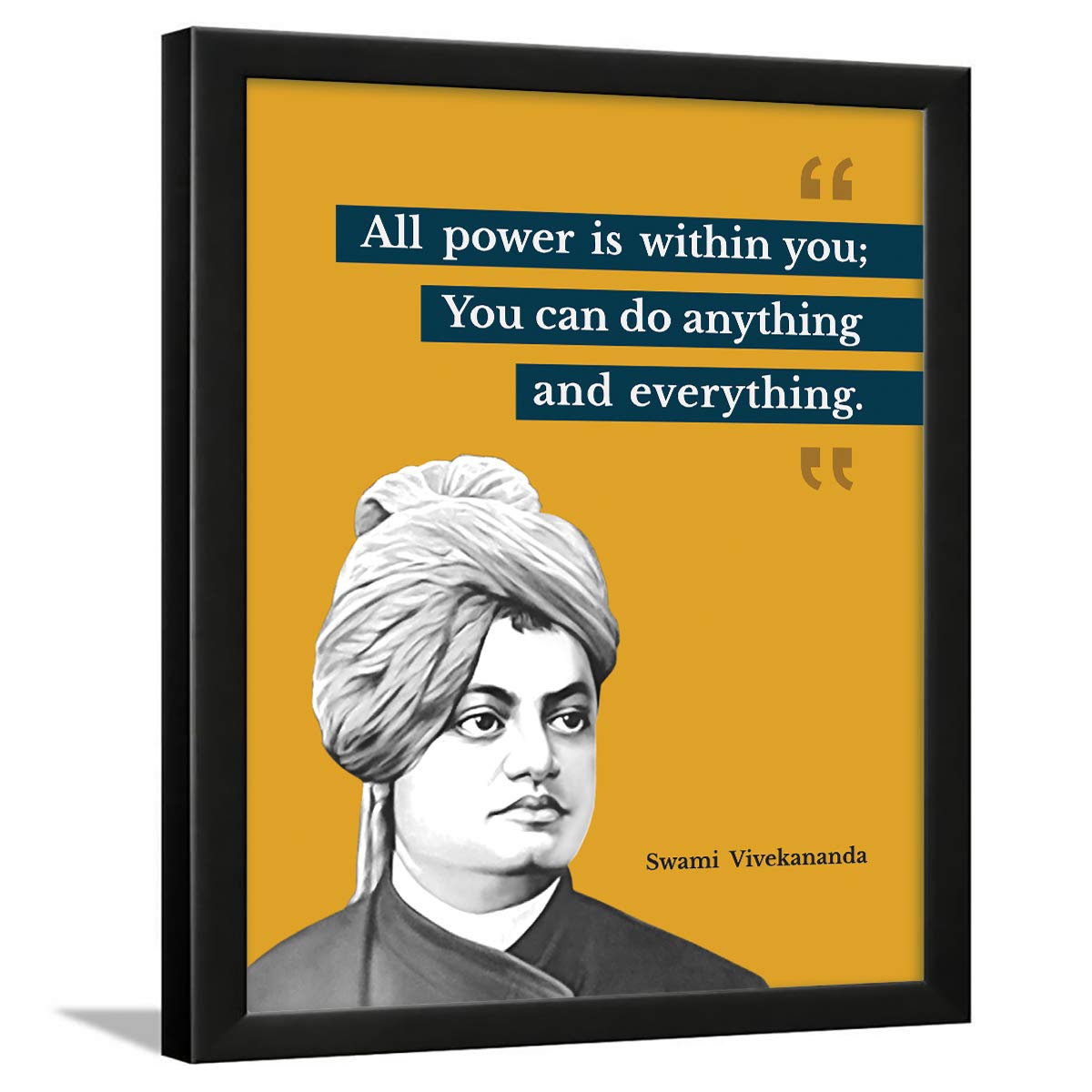 Chaka Chaundh Suitable Swami Vivekananda Motivational Quotes frames