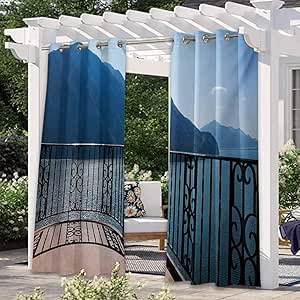 Anmaseven - Cortina moderna para exterior de patio con diseño