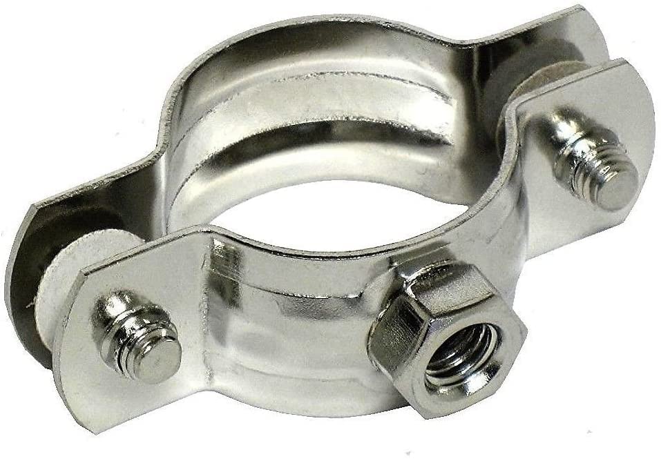 V4A stainless steel pipe clamp.
