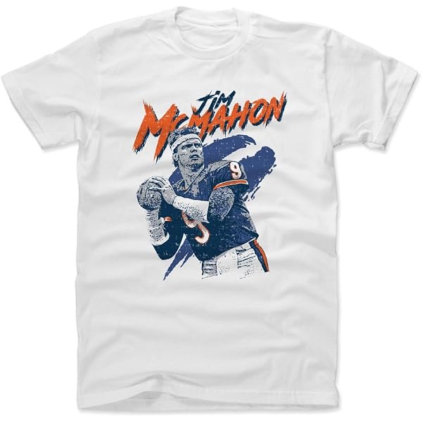 500 LEVEL Jim McMahon Silhouette Sweatshirt – Chicago Bears Football Hoodie