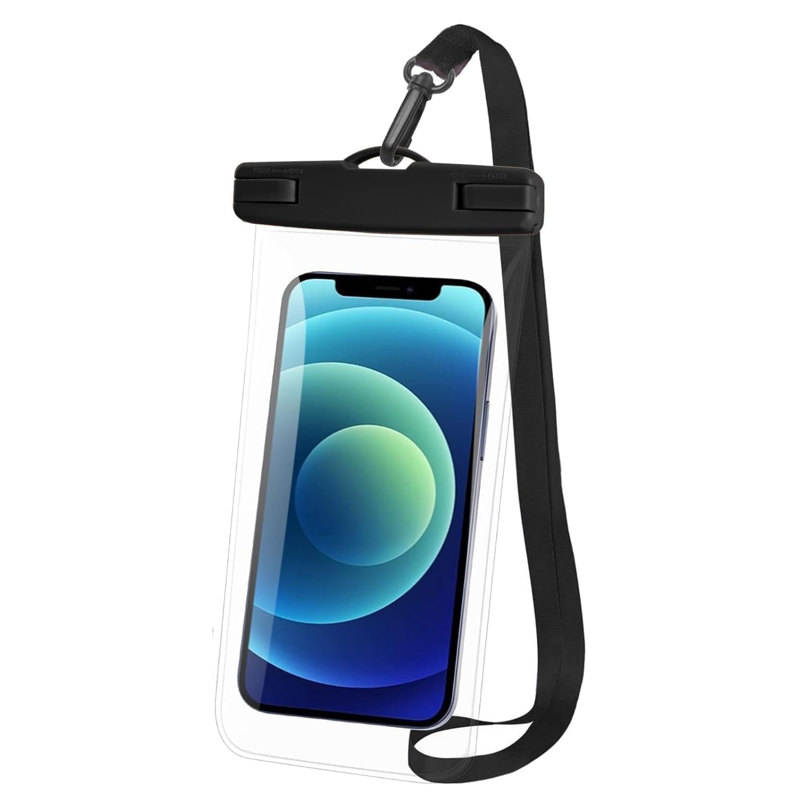 Photo 1 of Vsagier 1/2 Pack Waterproof Phone Pouch for iPhone 16/15/14/13/12 Pro Max & Galaxy S24+/S23-7 in Waterproof Phone Case with Lanyard, IPX8 Beach Travel Must Haves, Cruise Ship Essentials, Black
