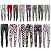 Kids Girls Comic Graffiti Floral Leopard Tartan Aztec Print Leggings 5-13 Years