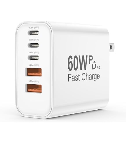 Cargador GaN 200W 8 Puertos - 4 USB-C + 4 USB-A, Carga Rápida PD 65W Para Laptop, IPhone, Samsung, Ideal Para Viajes Y Oficina