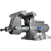 Wilton Mechanics Pro Bench Vise, 8" Jaw Width, 8-1/2" Jaw Opening, 4-1/2" Throat (Model 880M), Grey