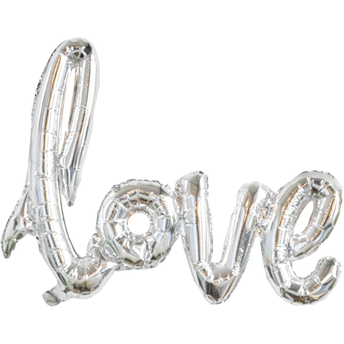 Silver Love Foil Balloon, 106cm (2 pack) — image 1