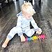 Wooden Colorful Elephant Puzzle for Toddlers by Pawoo Toys: Educational Jigsaw Montessori Size Sorting Toy