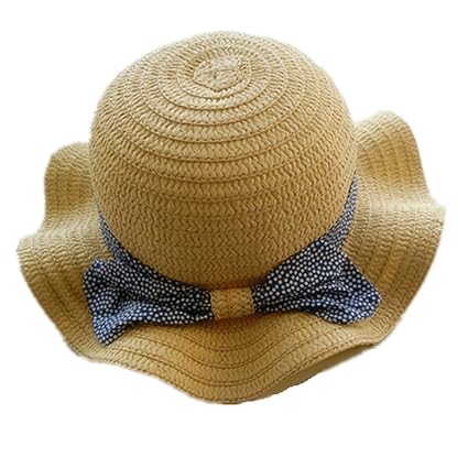 Pormow Frühjahr / Sommer Strohhut Baby Mädchen Bowknot SonnenHut /Beach Hut / Outdoor Hut