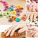 12 Colors Nail Dried Flowers 3D Nail Art Sticker, Natural Real Dry Flower, Nail Design Art Decorations Decals Accessory Nail Supplies, Lovely Five Petal Flower Beauty Nail Stickers for Manicure