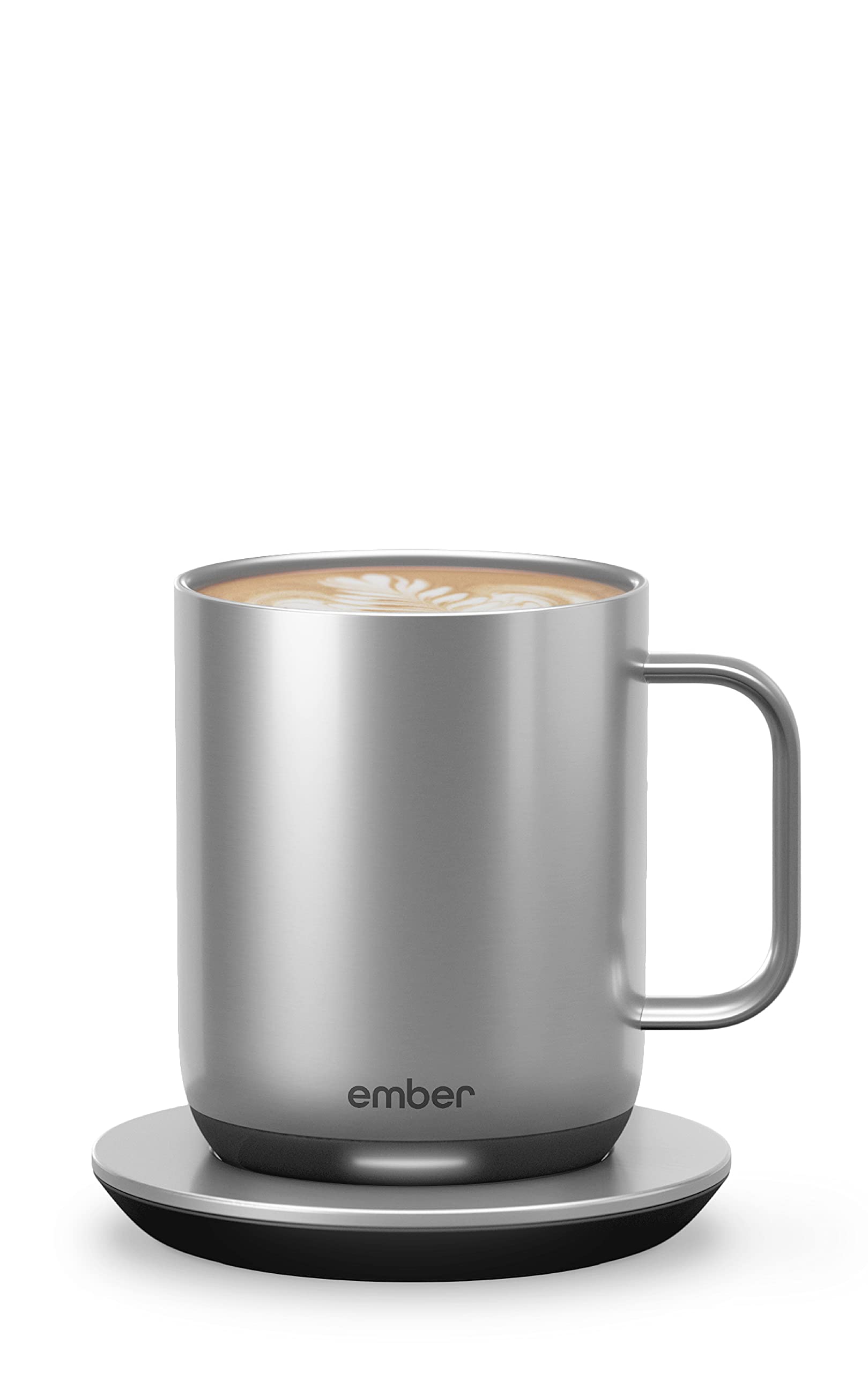 Photo 1 of Ember Temperature Control Smart Mug 2, 10 Oz, App-Controlled Heated Coffee Mug with 80 Min Battery Life and Improved Design, Stainless Steel