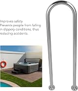 Qcwwy U Shaped Stainless Steel Pool Hand Grab Rail for Hot Tub Safety view 5