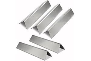 BTCDR 5 Pack 15.3” Flavorizer Bar, 7636 Spirit Grill Replacement Parts for Weber Spirit and Spirit II 300 Series, Spirit E310 E320 E330 S310 S320 S330, Stainless Steel Grill Accessories