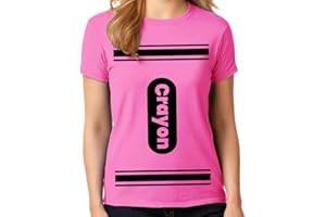 GREENMILL APPAREL Womens Crayon Shirt Halloween Costume t Shirt Ladies and Girls Fit Adult Size | Cool Shirt idea | Graphic Tee Teens and Adult