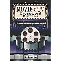 Movie and TV Crossword Puzzles: Hollywood, Actors, Shows, & Series. Trivia, Facts, and Fun Activity.
