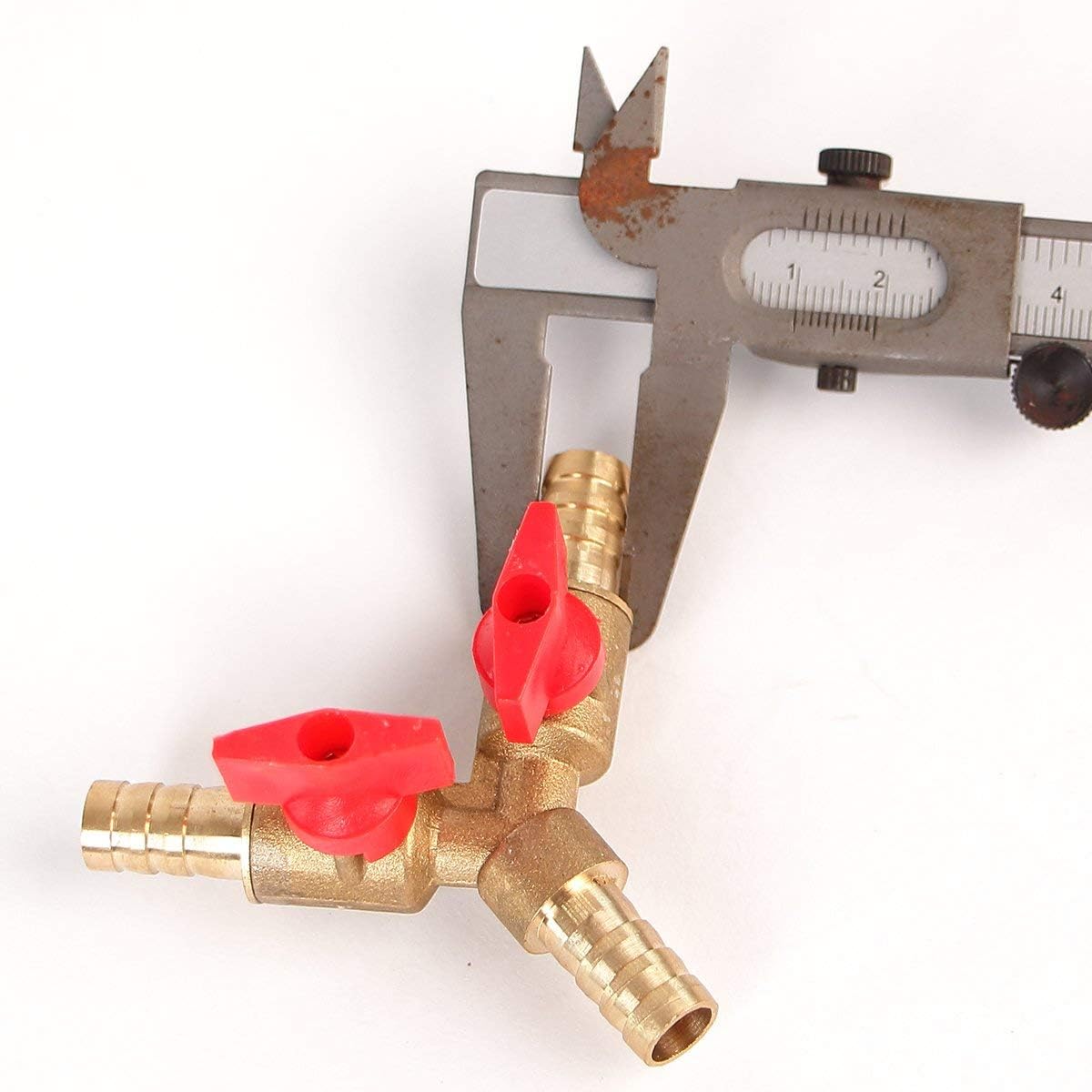 Soytich 2-Way Y-Distributor 10mm - with Shut-Off Valves for Taps Garden Hose (YV04), 10 mm - Image 3