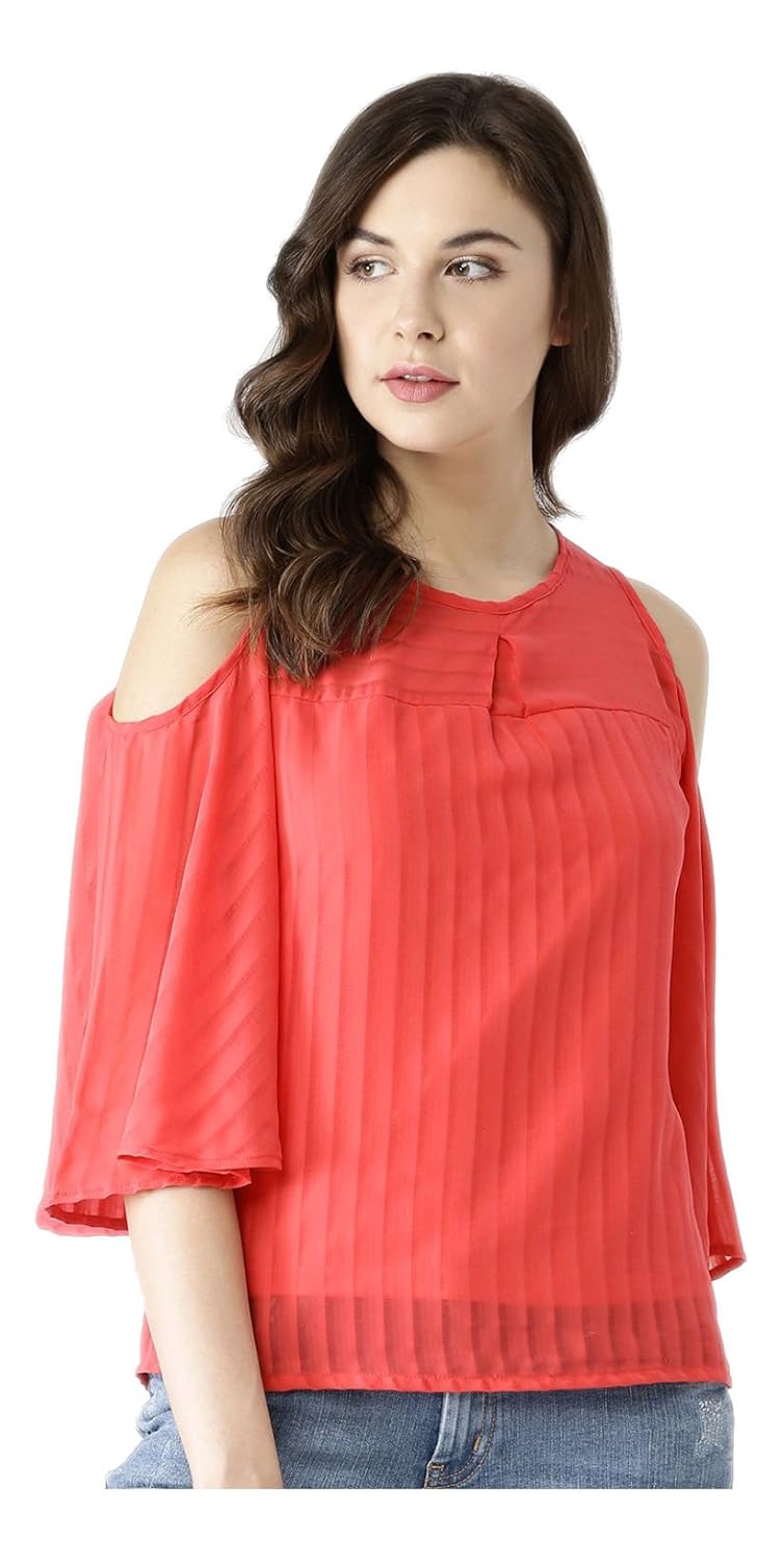 marie claire women's top (mc10270d--xl, red, x-large)