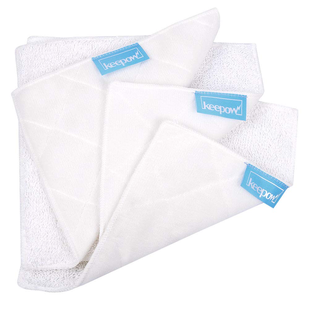 KEEPOW Steam Mop Pads Compatible with OApier S8, for Light N Easy S7338 S7339 Steam Mop, Reusable Replacement Pads for Floor Steamers, 5 Pack