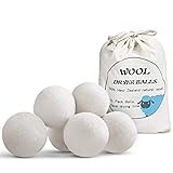 Neoikos 100% Wool Dryer Balls 6 Pack, Organic Laundry Balls for Dryer, Natural F