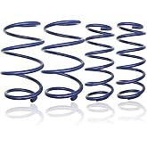 TH-16CIVIC 1.5" Front &amp; Rear Drop Lower Height Coil Blue Set of 4 | Fit for 2016-2024 Honda Civic | Lowering Sport Springs Kit