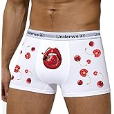Sexy Code 1701 Funny Boxer Briefs for Men, Novelty Underwear with Fun Pattern Printing, Soft Comfortable Boxers
