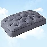 YOUR MOON Extra Soft Support Pillows Standard Size, Luxury Fluffy Down Alternative Pillow for Sleeping, Medium Thick Pillows, 100% Cotton Shell Bed Pillow (Gray)