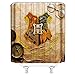 Harry Potter Shower Curtains Hogwarts Magic School Magic Logo Parchment Retro Glasses Bathroom Decor Waterproof Polyester Fabric Home Bath Accessories Shower Curtains Sets 69 x 70 Inch Includes Hooks