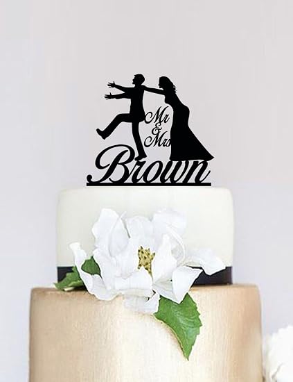 Football Americain Theme Gateau Gateau De Mariage Avec Nom American Football Mariage Mariage Couple De Maries Couple Decoration De Fete De Football Americain Amazon Fr Cuisine Maison