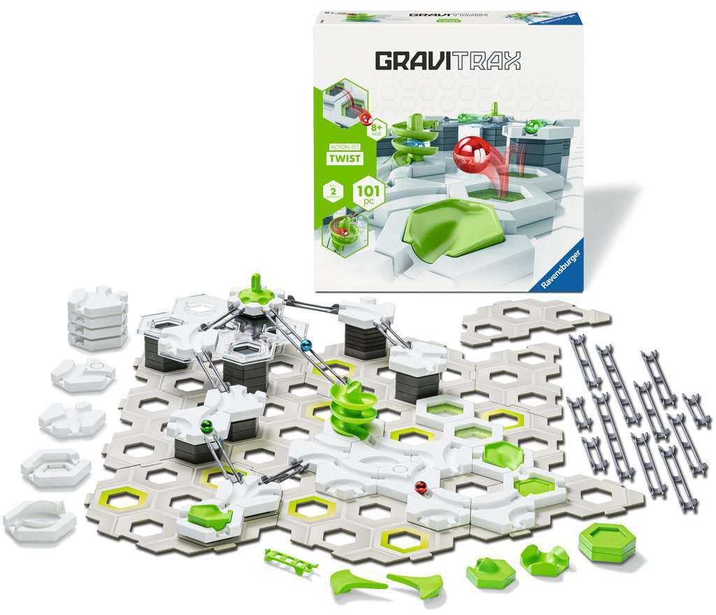 Ravensburger GraviTrax Twist Action Set 22576. Can be Combined with All Starter Sets, Extensions and Elements, Construction Toy for Children from 8 Years