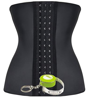 ANGOOL Schenken maßband körper Damen Latex Sport Unterbrust Korsett Cincher Shaper Body Tailenmieder