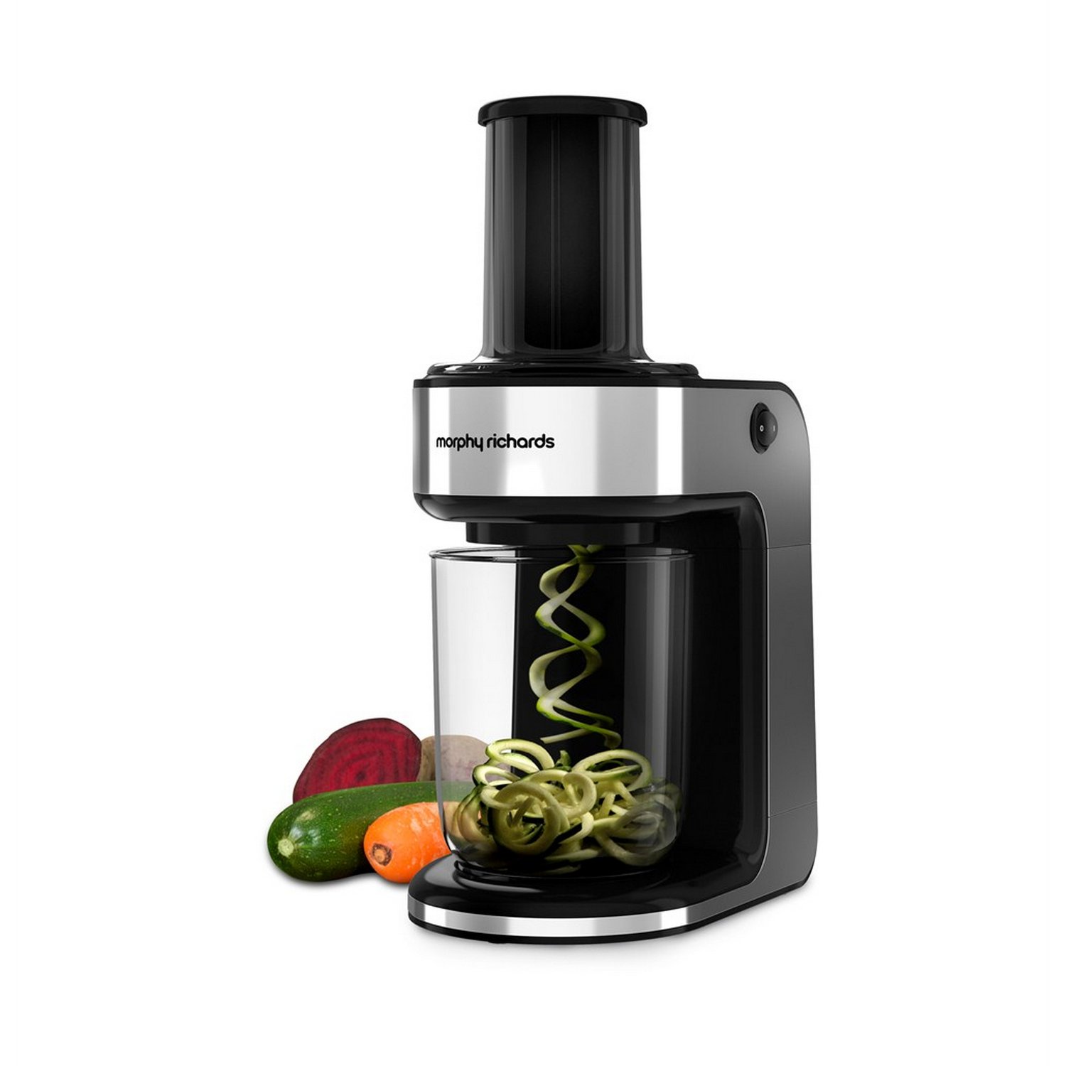 Morphy Richards Electric Spiralizer 432020 2 blades Spaghetti and Ribbons Silver/Black Spiralizer