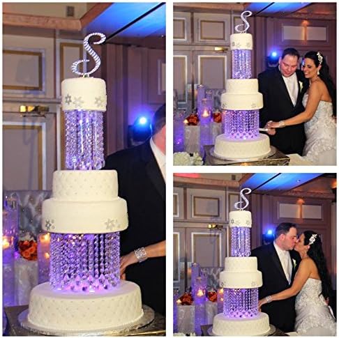 Crystal Chandelier To Cake Stand Separator Single Stand And Separator Sizes Are 10 5 Inches Round Plate Size 20 Cm High By Chandelier Cake Stand Company Uk Amazon De Kuche Haushalt