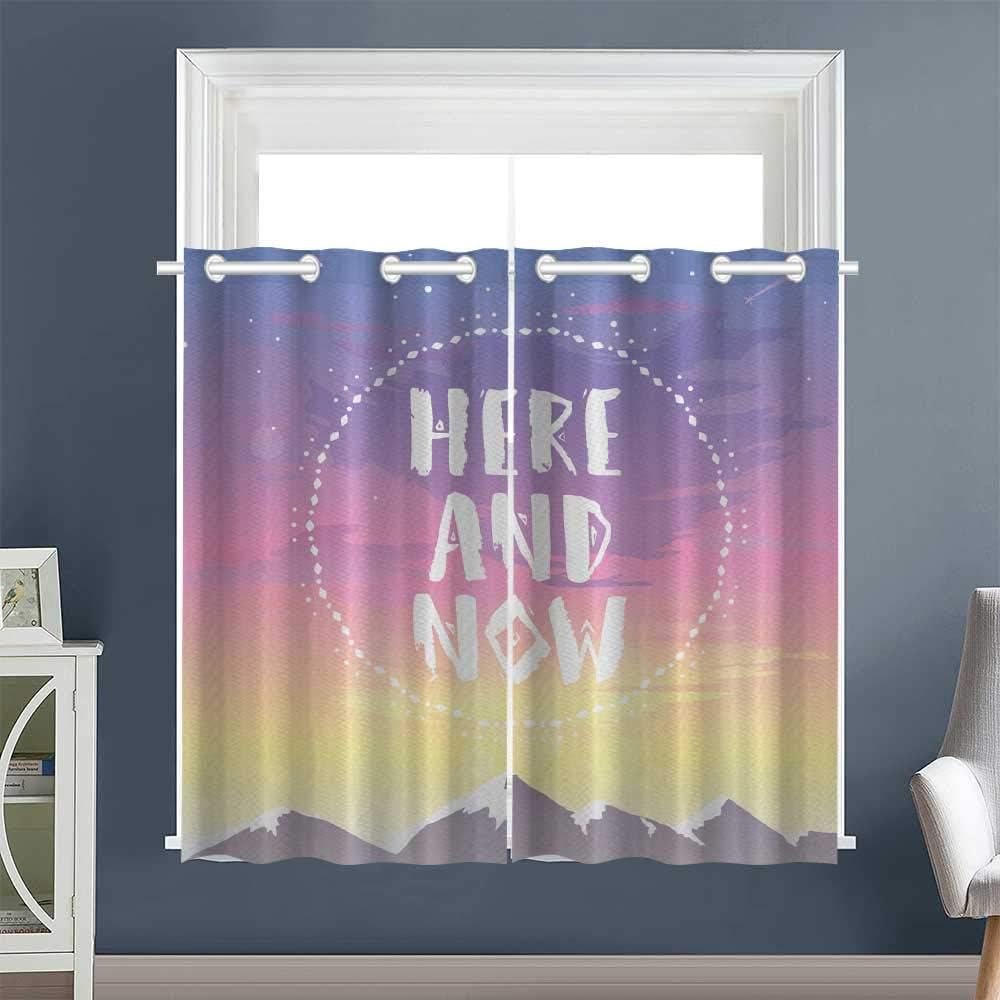Curtain for Bedroom Mountains and Dreamy Sky Grommets