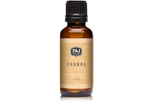 P&J Fragrance Oil | Churro Oil 30ml - Candle Scents for Candle Making, Freshie, Soap Making Supplies, Diffuser Oil Scents
