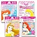 Disney Princess Activity Workbooks - Set of 4 Preschool Pre-k Kindergarten 1st Grade Workbooks. | Phonics, Alphabet, Letters, Writing, Reading, Spelling, Numbers, Math