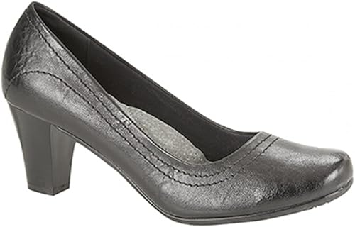 plain black court shoes