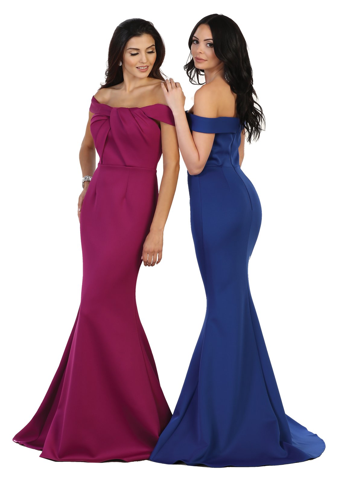 May Queen by Formal Dress Shops MQ1483 Off The Shoulder Prom Mermaid Dress