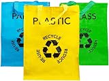 DIVCHI Set of 3 Large Reusable Recycle Bags 53L with Handles view 3