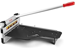 Goldblatt 13" Laminate Floor Cutter, Professional Vinyl Floor Cutter, Aluminum Alloy Body, Tungsten Steel Blade - Cuts Parquet, Engineered Hardwood, VCT, LVT, SPC, PVC, LVP, WPC